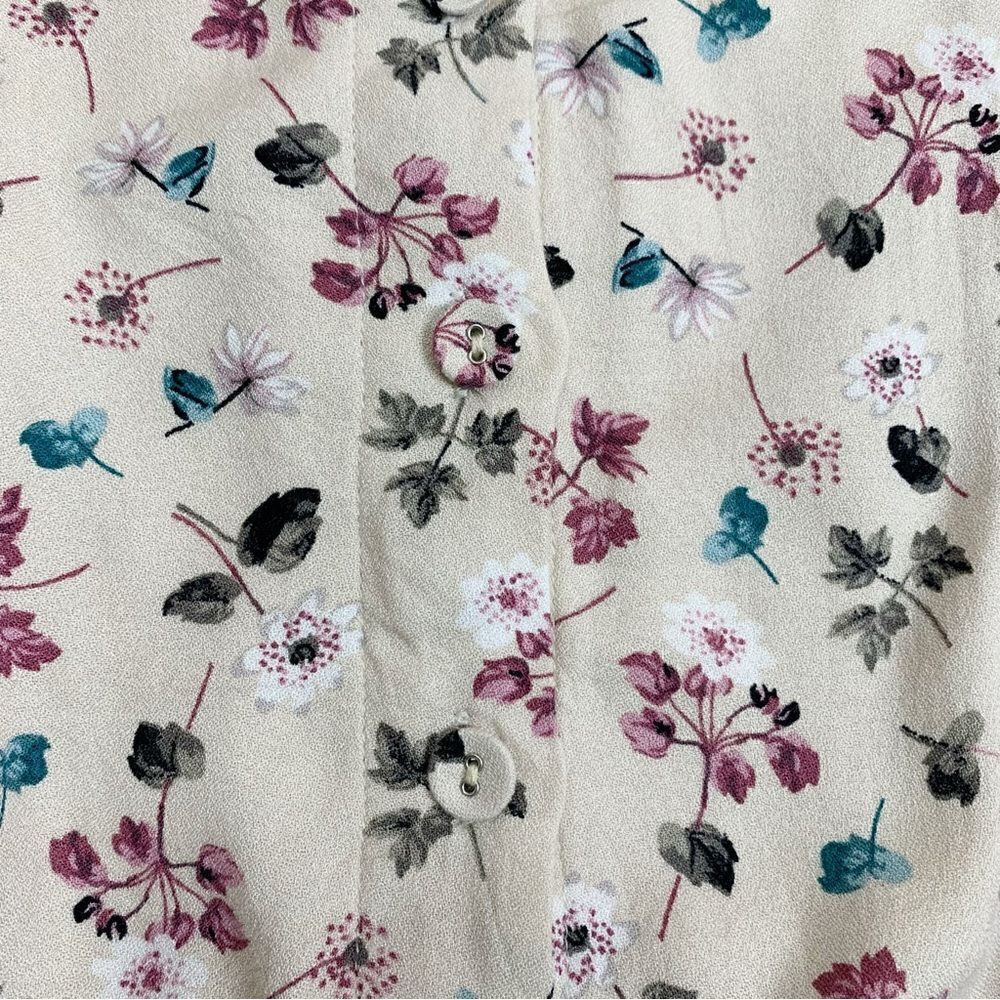 Final Touch Size Medium Button Down Floral Midi S… - image 3